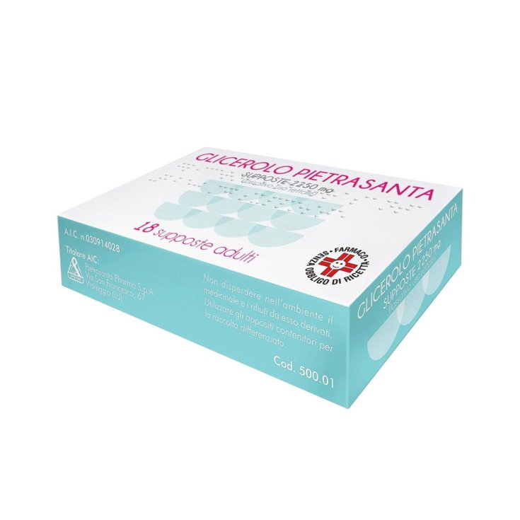 Pietrasanta Pharma Glicerolo Pietrasanta Supposte Adulti 2250 mg 18 Pezzi
