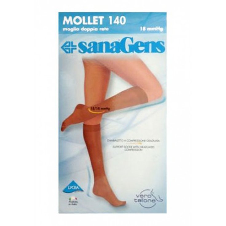 SanaGens Mollet 140DEN Gambaletto Colore Nero Taglia 2