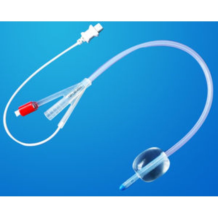 Safety Foley Catetere A 3 Vie In Lattice Siliconato Misura CH16