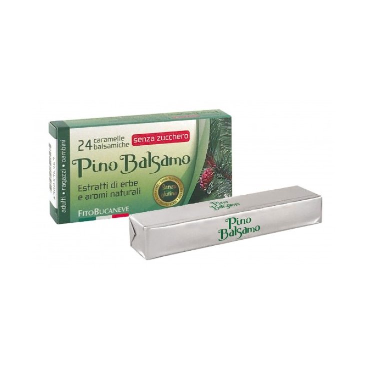 Fitobucaneve Pino Balsamo Caramelle Balsamiche con Aspartame Senza Glutine 24 Caramelle