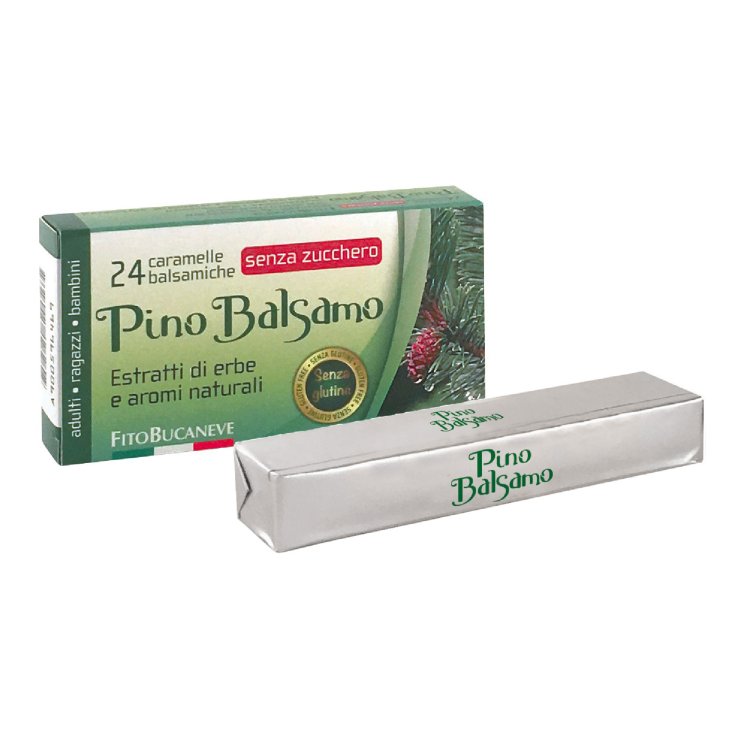 Fitobucaneve Pino Balsamo Caramelle Balsamiche con Aspartame Senza Glutine 24Caramelle