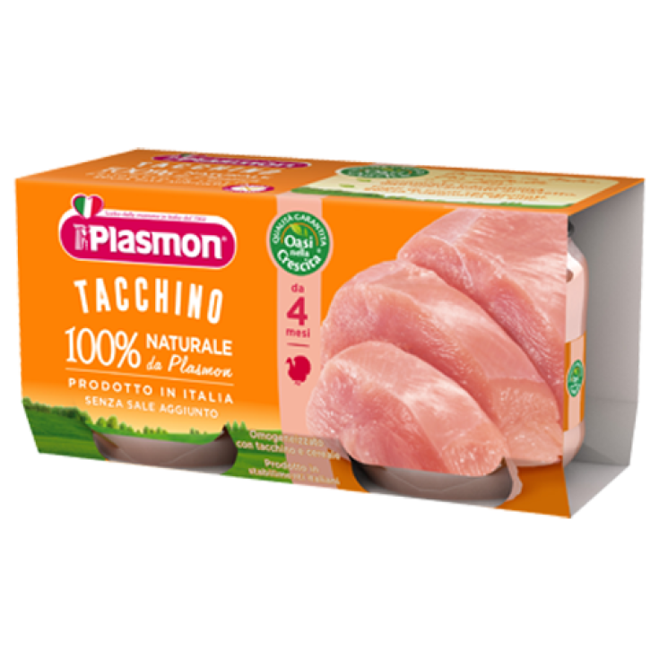 Plasmon Omogeneizzato Tacchino 2 Vasetti Da 80g