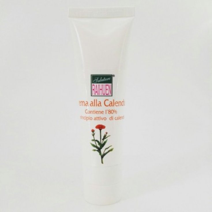 Raihuen Crema Calendula Vaso 80% Oleolito Di Calendula 100ml