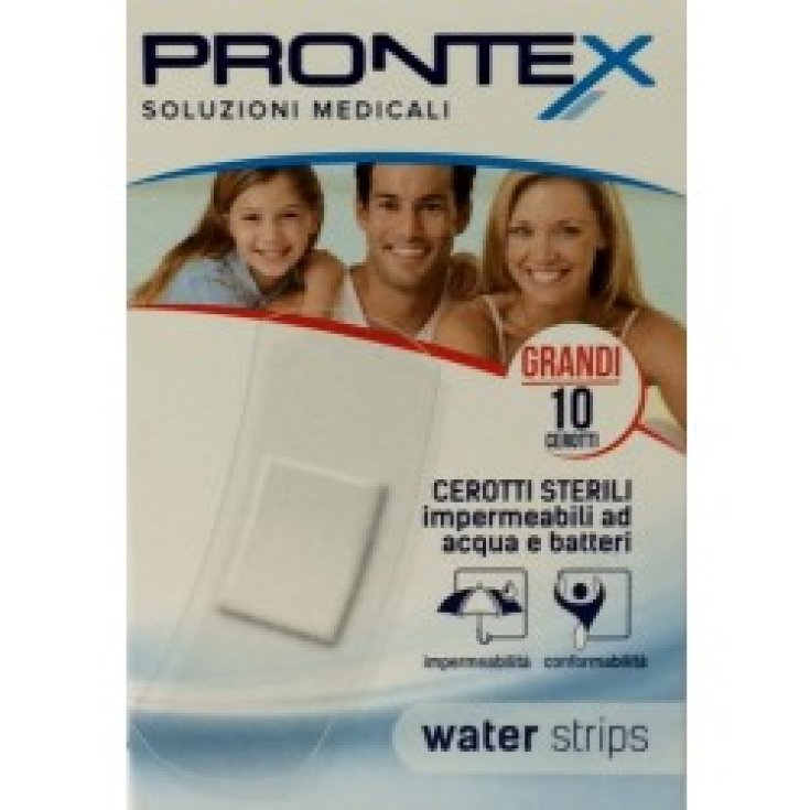Safety Prontex Waterstrip Cerotti Impermeabili 10 Cerotti Grandi