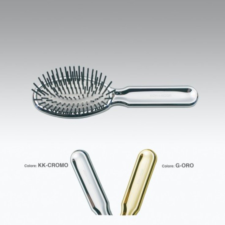 Koh-I-Noor Spazzola Pneumatica Ovale Piccola Con Picchi Cilindrici In Plastica Colore Oro COD 7109G