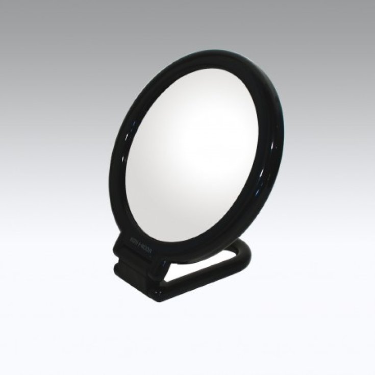 Koh-I-Noor Specchio Bifacciale Con Manico Pieghevole Ingrandimento x6 Colore Nero COD 387KN-6