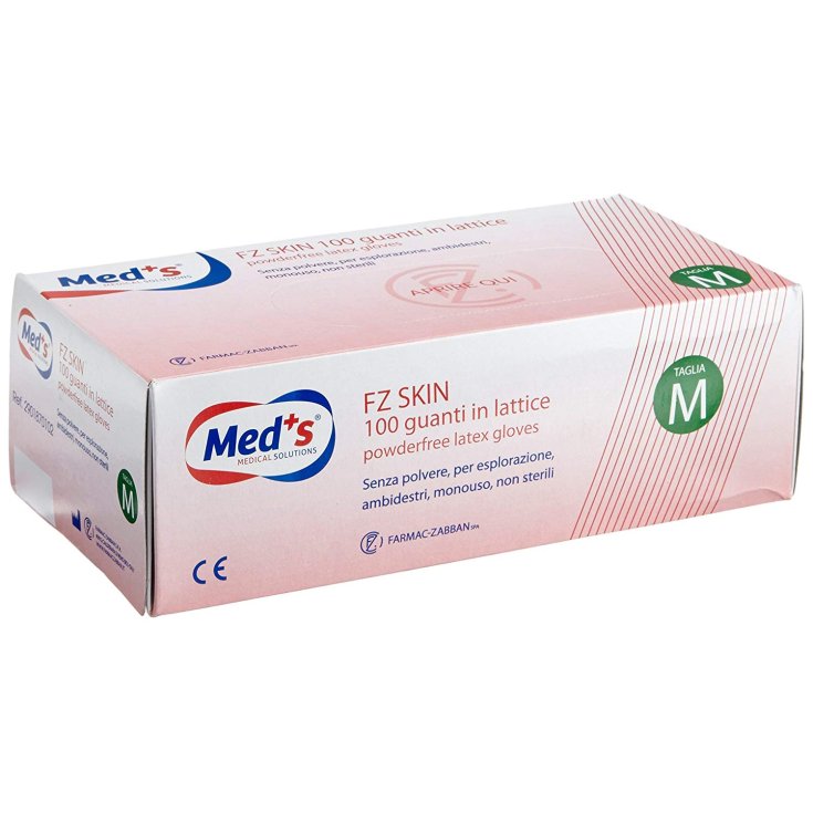 Farmac-Zabban Guanto Skin In Lattice Senza Polvere Taglia M 100 Pezzi