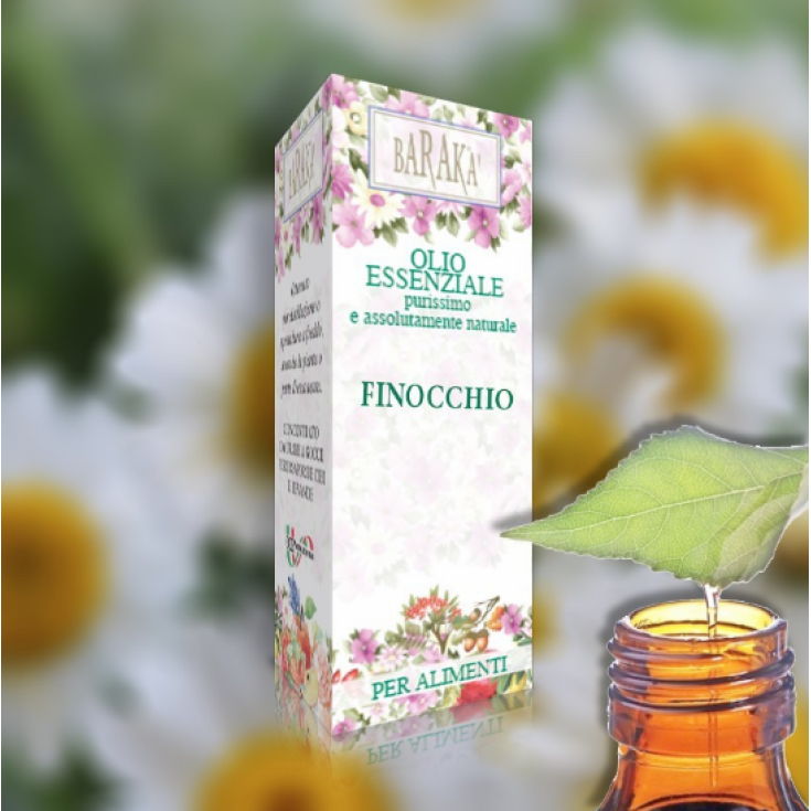 Naturfarma Barak&agrave; Finocchio Olio Essenziale Purissimo E Assolutamente Naturale Per Alimenti 12ml