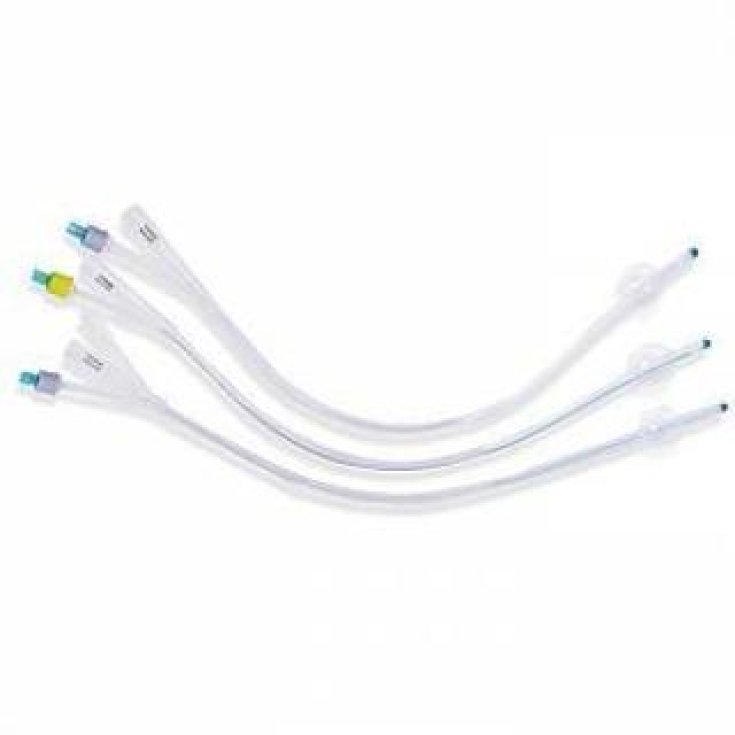 Foley Catetere Silicone 2 Vie Con Scanalatura CH22