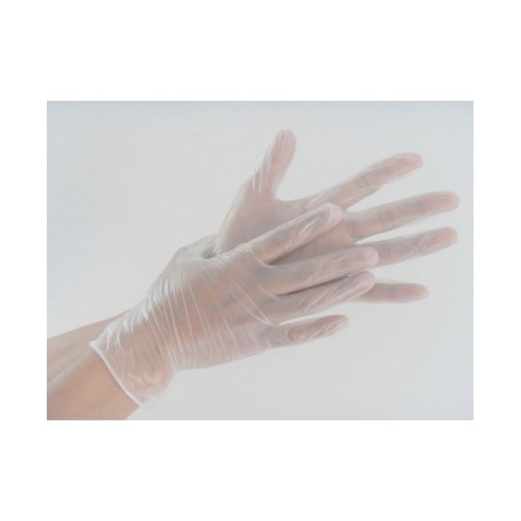 Safety Prontex Guanto In Vinile Senza Polvere Misura Media 100Guanti