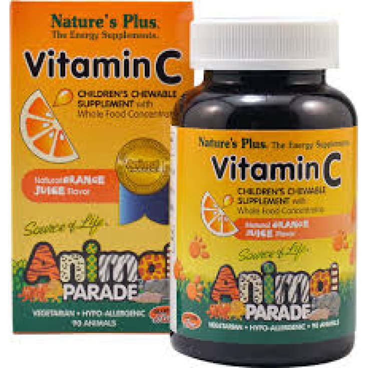 Nature's Plus Vitamina C Animal Parade Integratore Alimentare 90 Caramelle