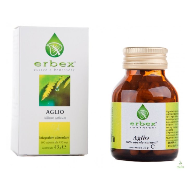Erbex Aglio Integratore Alimentare 100 Capsule Erbex Aglio Integratore Alimentare 100 Capsule
