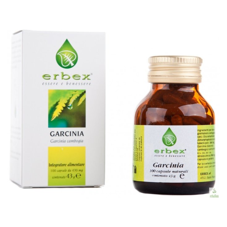 Erbex Garcinia Integratore Alimentare 100 Capsule Da 430mg