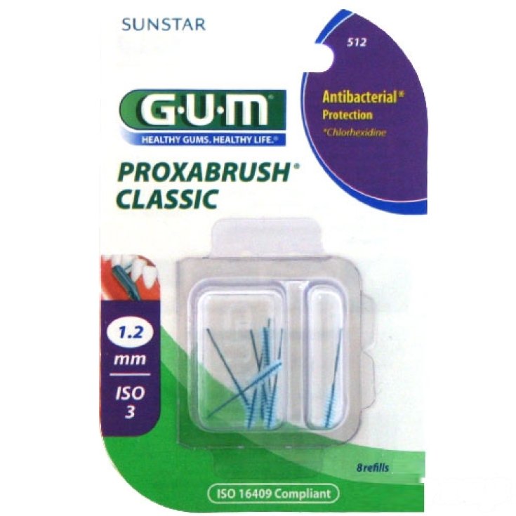 Gum Proxabrush 512 Protezione Antibatterica 8 Pezzi
