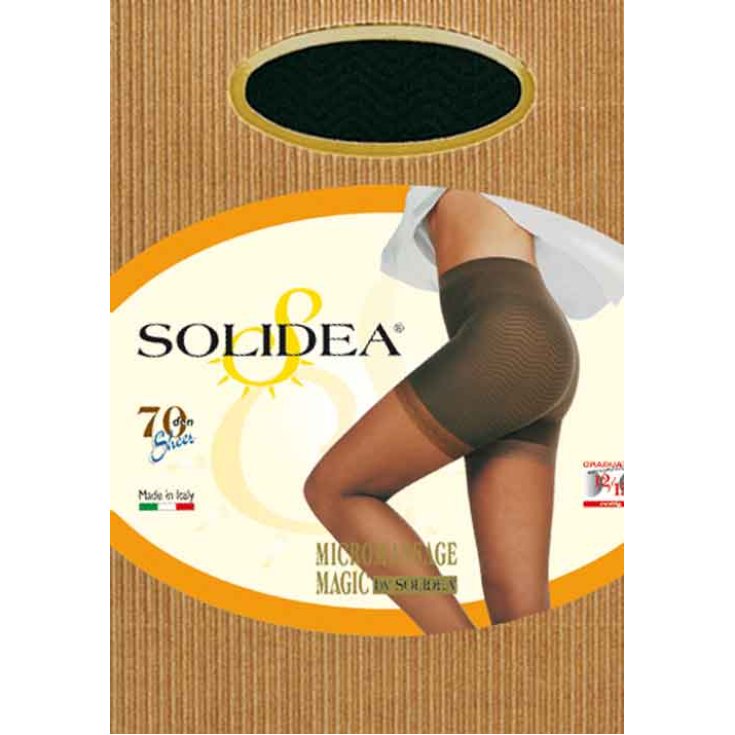 Solidea Magic 70 Sheer Collant Anticellulite Nero Taglia 3