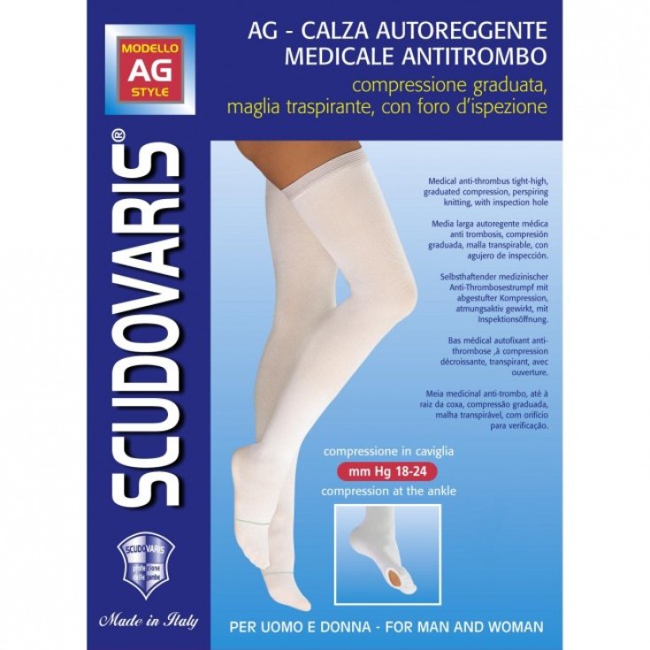 Scudovaris Calza Antitrombo Autoreggente Taglia 3 Medio