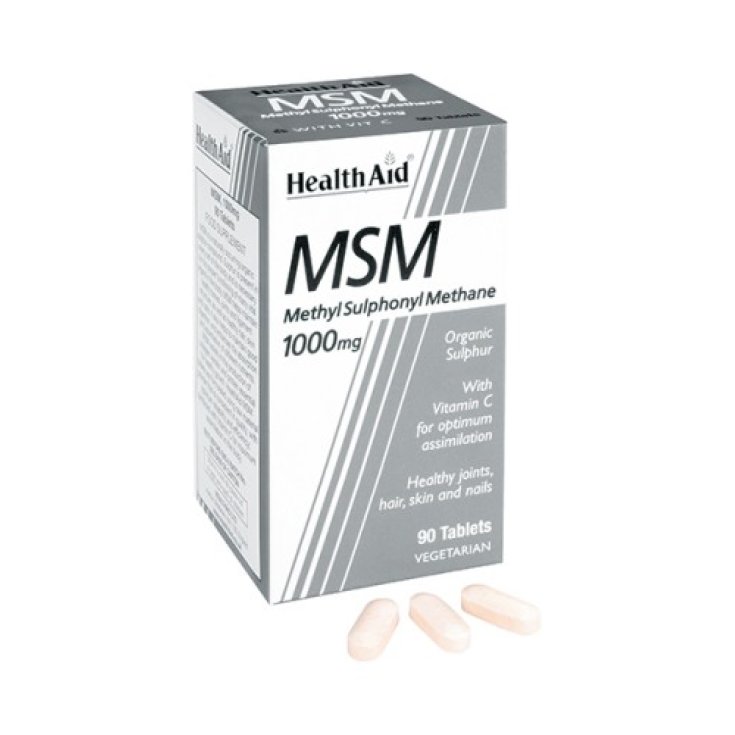 Health Aid Msm Metilsulfonilmetano 1000 Mg 90 Comp