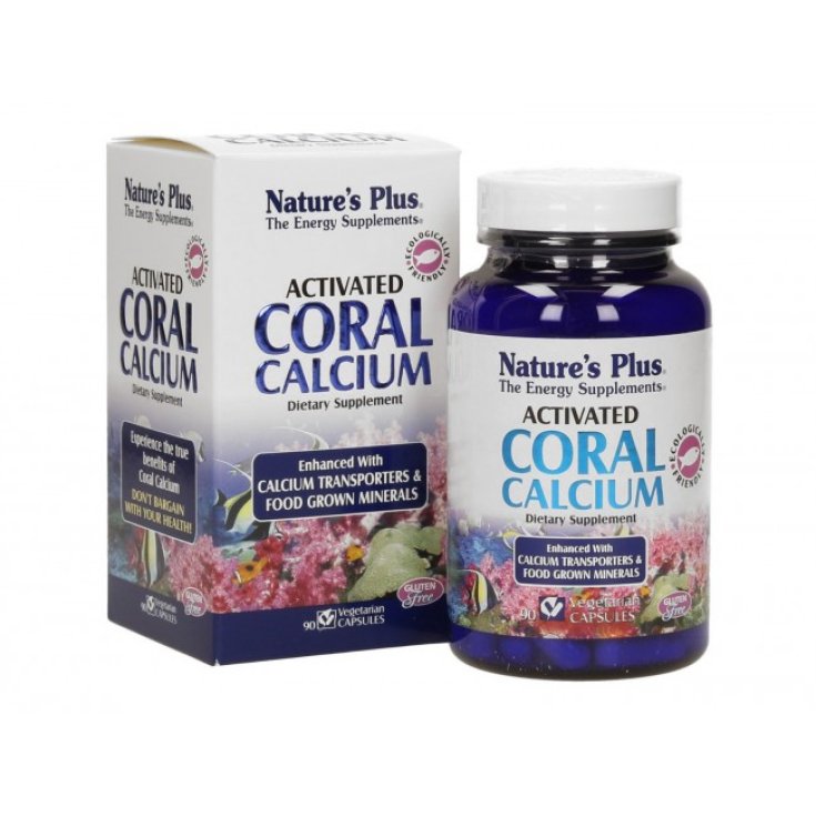 Nature's Plus Activated Coral Calcium Integratore Alimentare 90 Capsule
