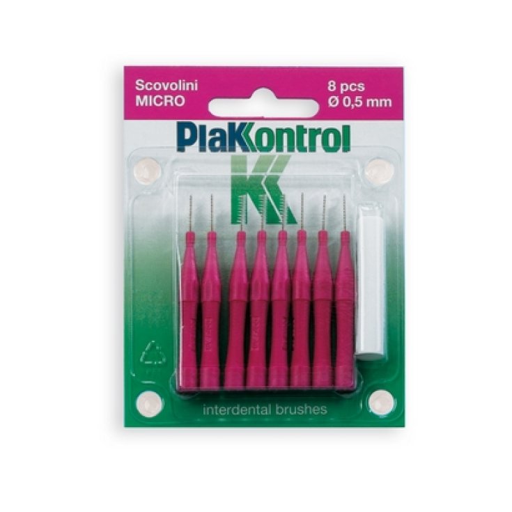 Plakkontrol Scovolini Micro A Manico Fisso 0,5mm 8 Pezzi
