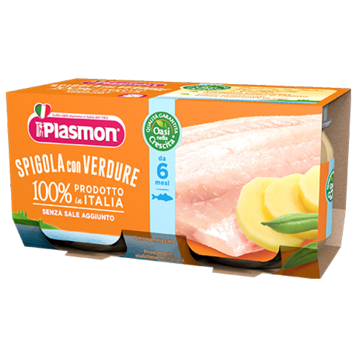 Plasmon Omogeneizzato Di Pesce Spigola Con Verdure 2x80g