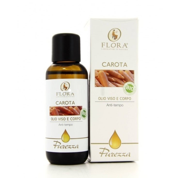 Flora Oli Macerati Olio Vegetale Viso e Corpo alla Carota 50ml