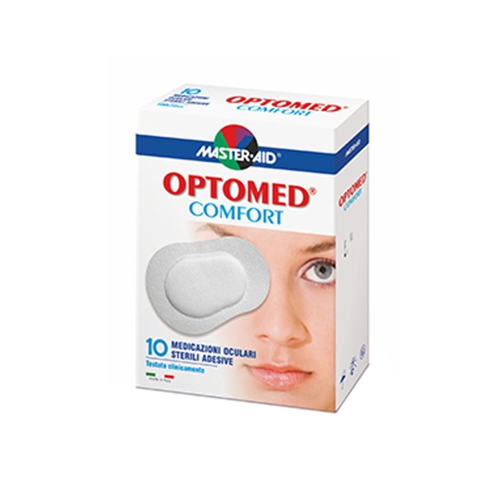 Master-Aid&reg; Optomed&reg; Comfort Medicazioni Oculari Sterili Adesive 10 Pezzi 100x72mm