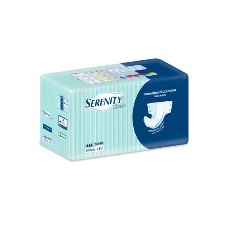 Serenity Classic Pannoloni Mutandina Super Taglia Medium 30 Pezzi