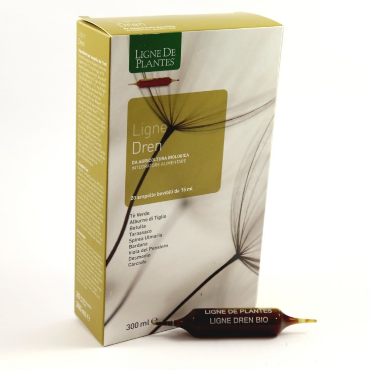 Ligne De Plantes Ligne Dren Integratore Alimentare 20 Ampolle Da 15ml
