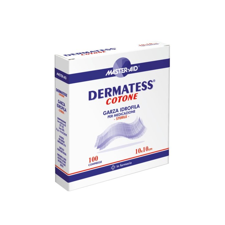 Master-Aid&reg; Dermatess&reg; Cotone Garza Idrofila Per Medicazione Sterile 36x40 cm 12 Pezzi