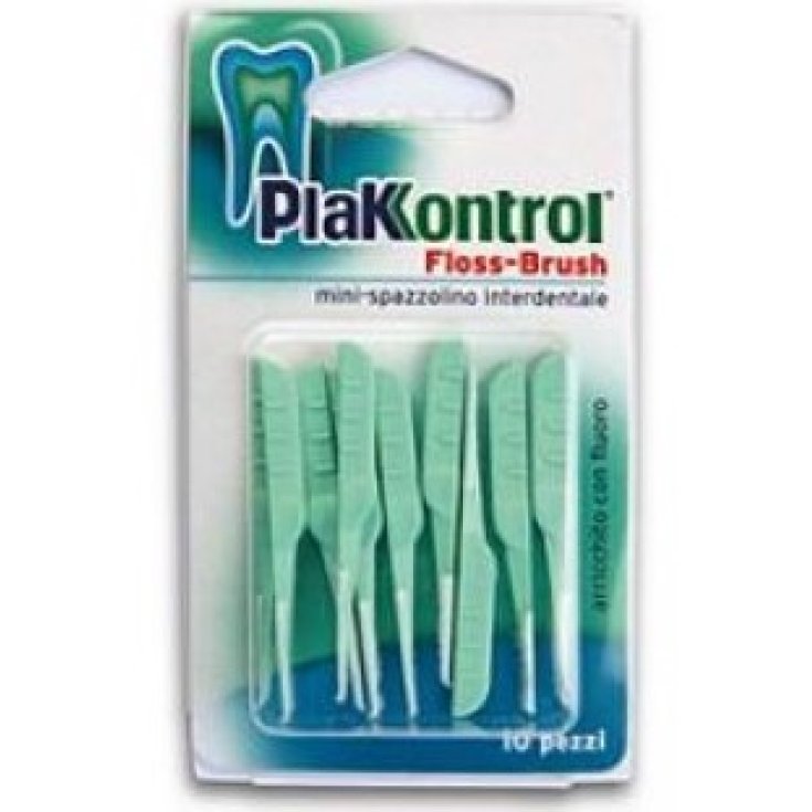 Plakkontrol Flossbrush Mini Spazzolino Interdentale 10 Pezzi
