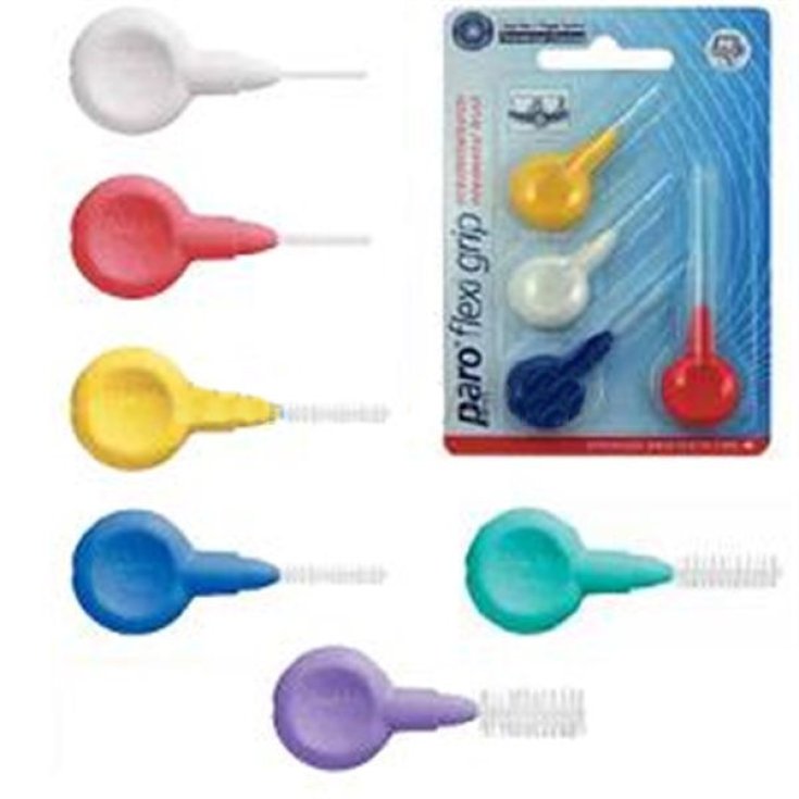 Paro 71072 Flexi Grip Scovolino Interdentale Misura XXXX-Fine Bianco Cilindrico