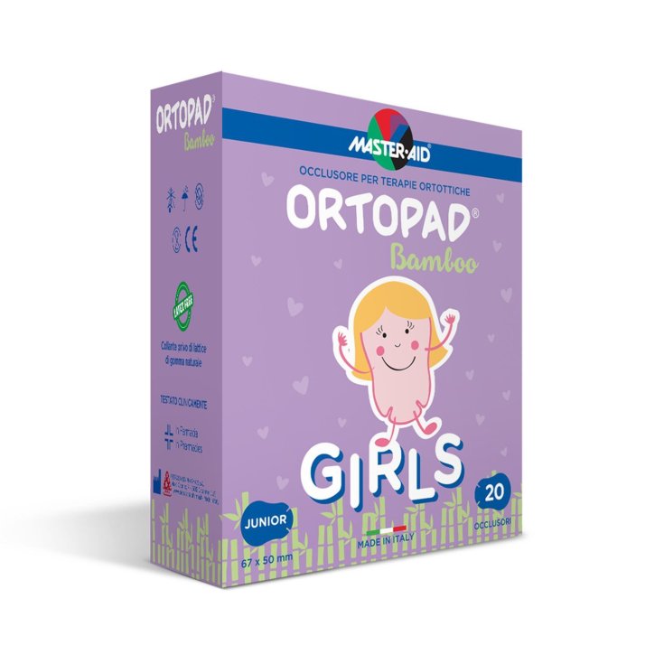 Master-Aid&reg; Ortopad&reg; Cotton Girls Occlusore Per Terapie Ortottiche Medium 20 Pezzi
