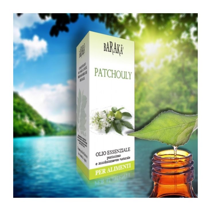 Barak&agrave; Patchouly Olio Essenziale Purissimo Naturale Per Alimenti 12ml