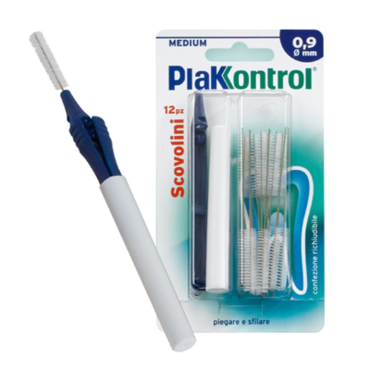 Plakkontrol Scovolini 0,9mm Con Manico Intercambiabile 10 Pezzi