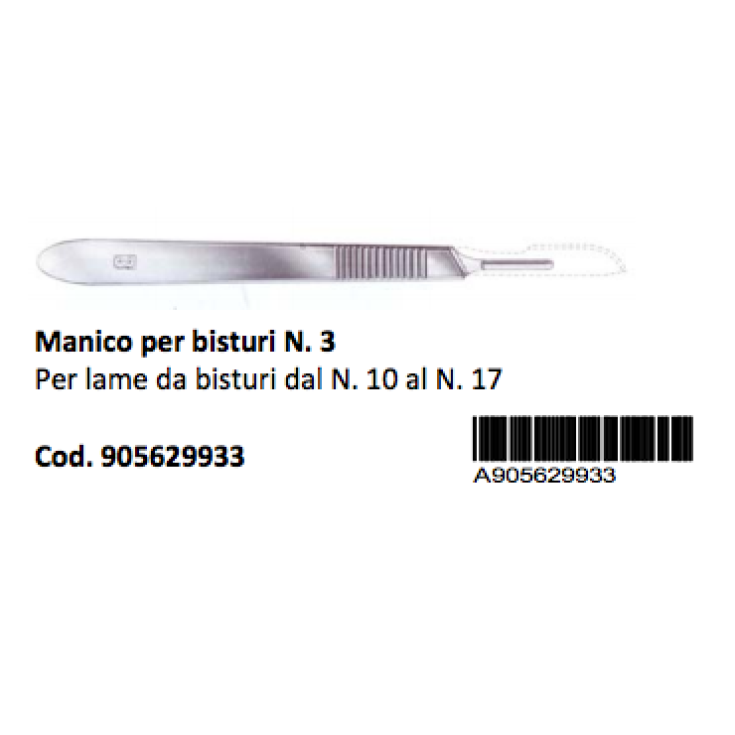 Farmacare Manico Per Bisturi N. 3 1 Pezzo