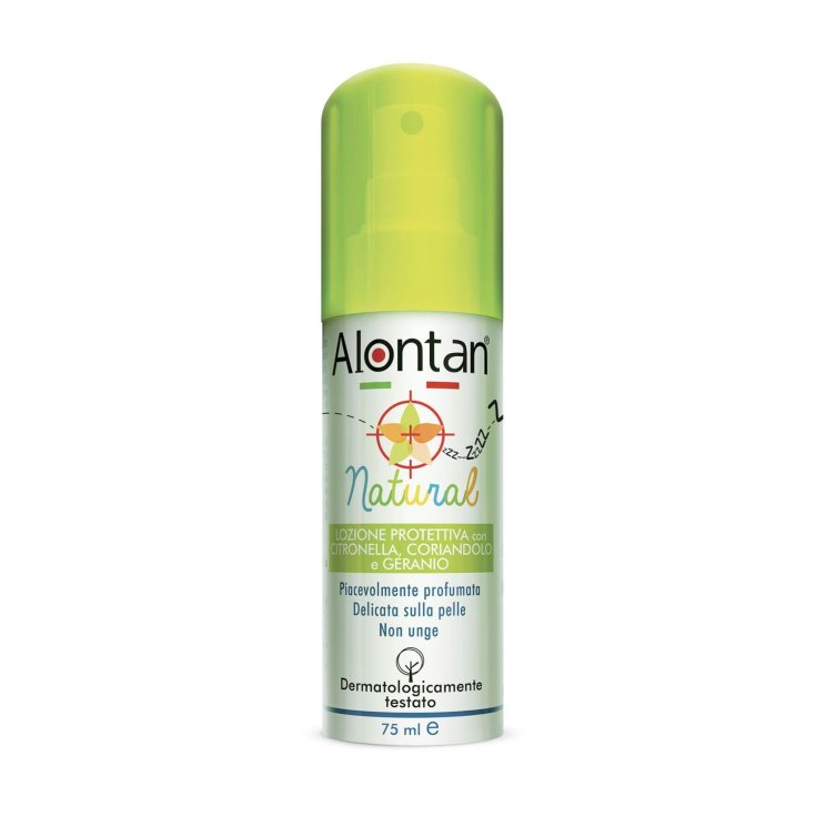 Alontan&reg; Natural Lozione Protettiva Con Citronella Coriandolo E Geranio 75ml