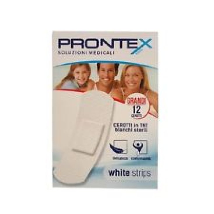 Safety Prontex White Strips Cerotti Bianchi 12 Cerotti Grandi