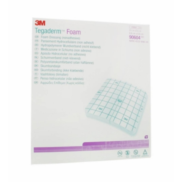 3M Tegaderm Foam Medicazione Non Adesiva 10 Pezzi