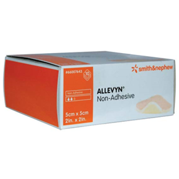 Smith&Nephew Allevyn Non Adhesive Ag Medicazione Non Adesiva 5x5cm 10 Pezzi