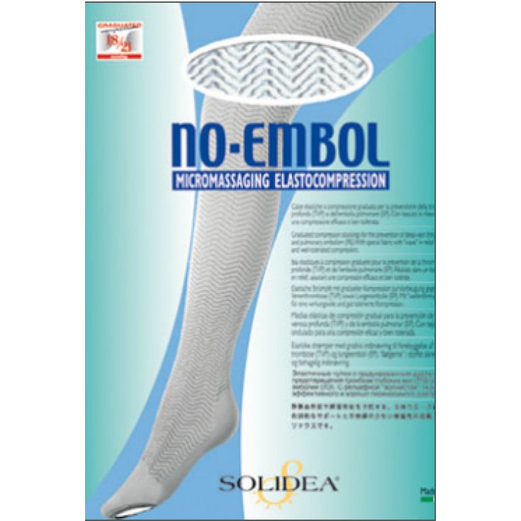 Solidea No Embol Calza Prevenzione Trombosi Colore Bianco Taglia M