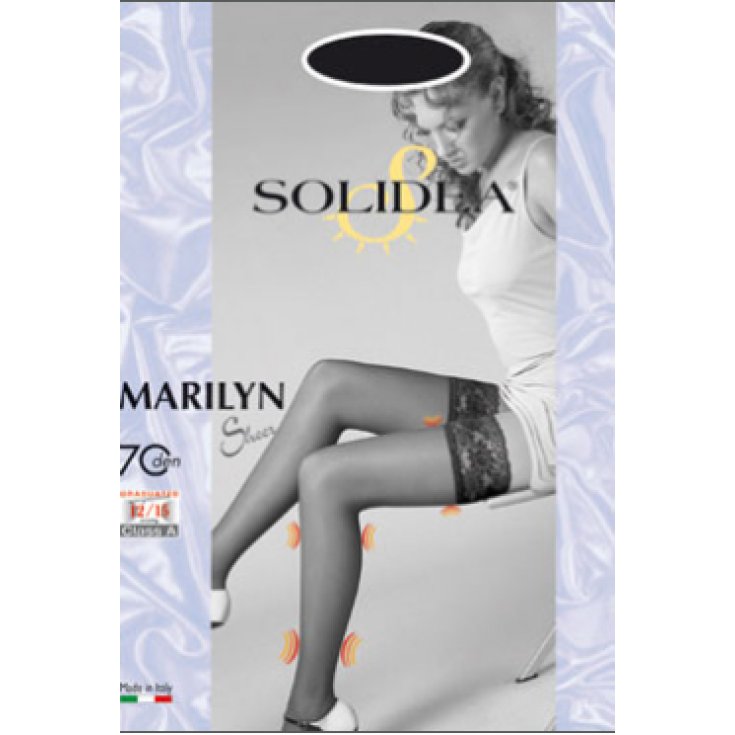 Solidea Marilyn 70 Sheer Calza Autoreggente Colore Blu Taglia 4