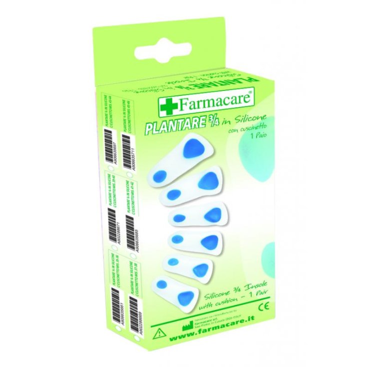 Farmacare Plantare 3/4 In Silicone Con Cuscinetto Misura 35/36