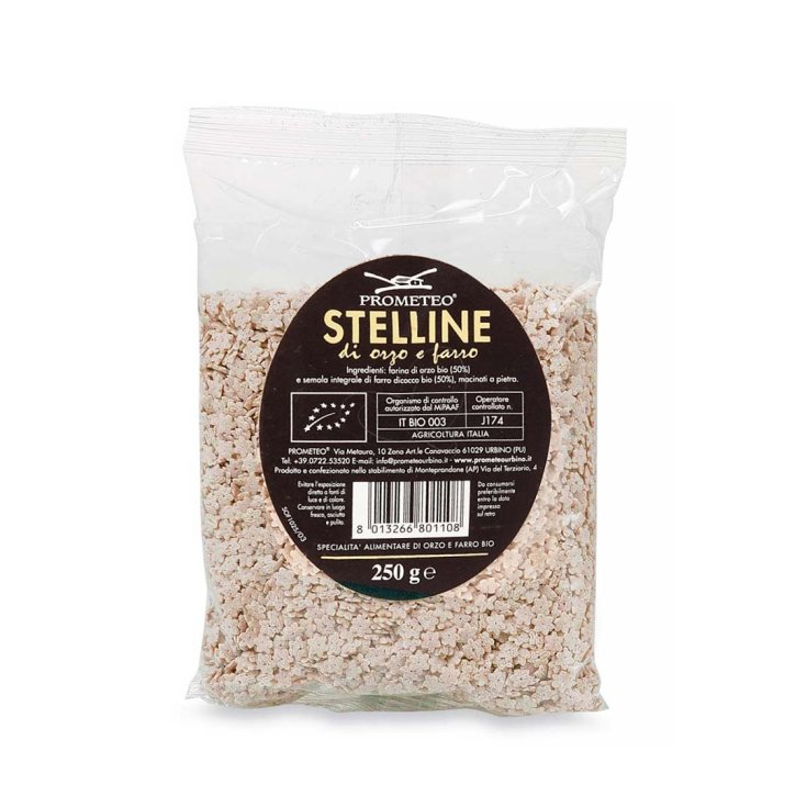 Prometeo Stelline di Orzo e Farro Senza Glutine 250g