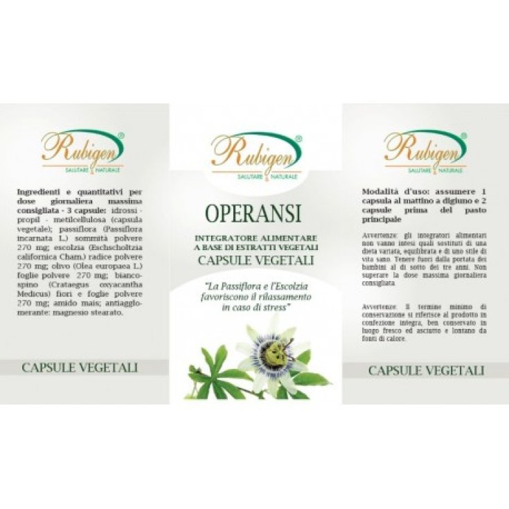Rubigen Operansi Integratore Alimentare 60 Capsule