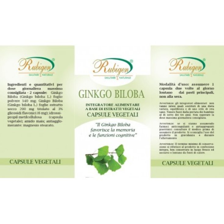 Natur-Farma Rubigen Ginkgo Biloba Integratore Alimentare 60 Compresse