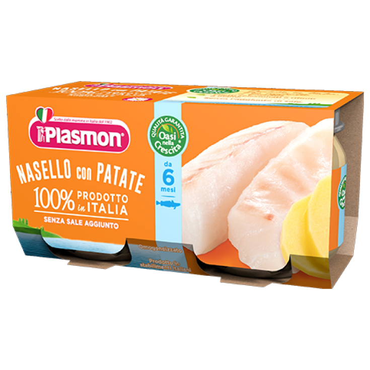 Plasmon Omogeneizzato Di Pesce Nasello Con Patate 2x80g