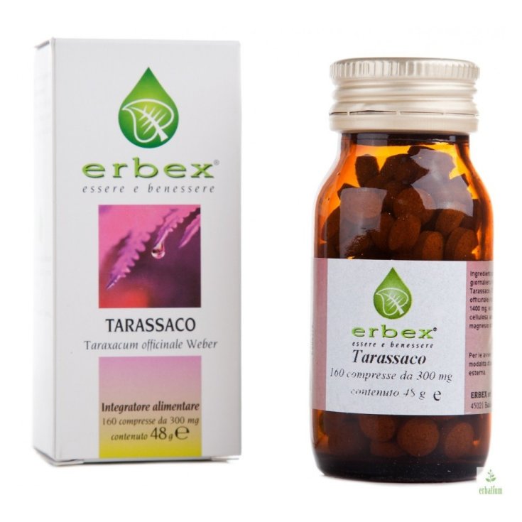 Erbex Tarassaco Integratore Alimentare 160 Compresse Da 0,3g