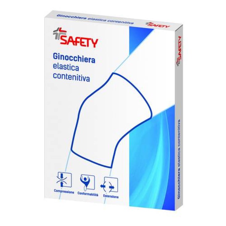 Safety Flexa Ginocchiera Tubolare in Lana Colore Ocra Misura Grande