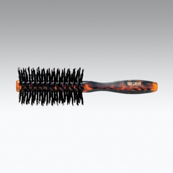 Koh-I-Noor Spazzola Tonda Tartaruga In Setola Nera Di Cinghiale COD 204