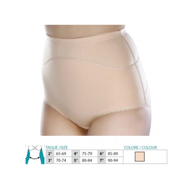Safte Orione Slip Contenitivo In Cotone Per Donna Colore Nudo Misura 2 Pezzo Singolo Rif. 504
